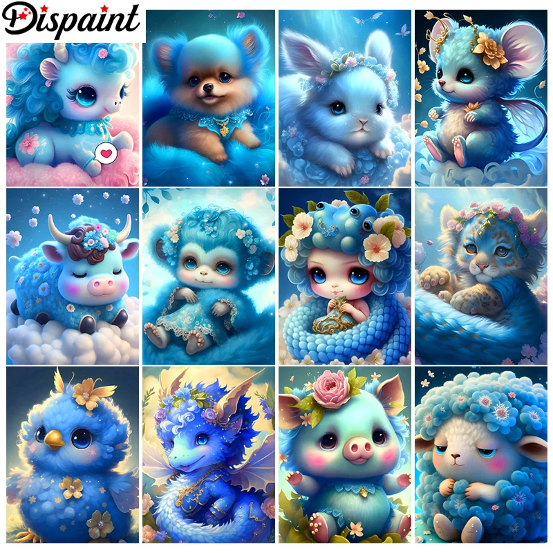 

Полноразмерная алмазная живопись Dispaint «китайские зодиаки», вышивка из смолы 5D, алмазная живопись «сделай сам», ручная работа, вышивка крестиком, подарок