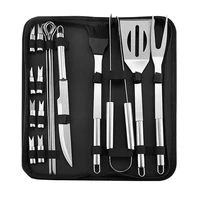 357918pcs barbecue kit grill tool set stainless steel bbq tongs grill brush spatula fork set backyard outdoor bbq utensils