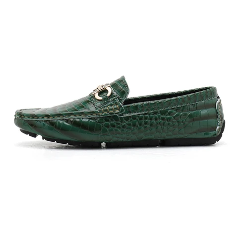 Мокасины мужские из кожи крокодила, мягкие удобные, повседневные кожаные лоферы, Крокодиловая Кожа, обувь для вождения, большие размеры 38-48