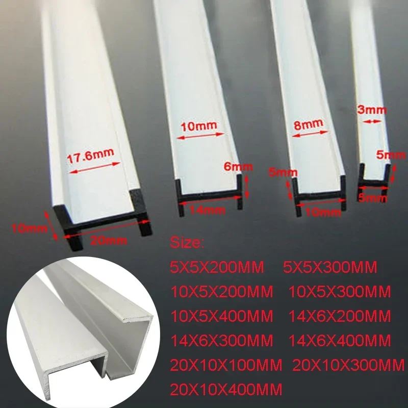 

Алюминиевый U-профильный канал 5x5x200 мм