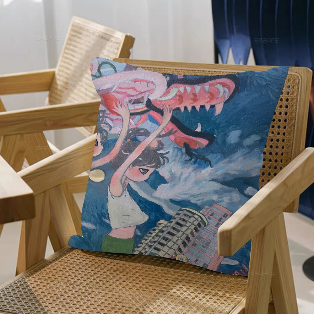 Aya Takano Cushion Cover Car Throw Pillow Case For Sofa Christmas Gift 40x40cm 45x45cm