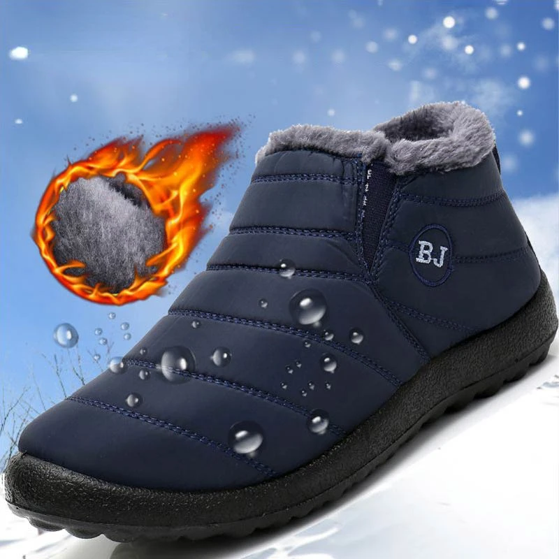 

Мужские Водонепроницаемые ботинки до щиколотки, повседневная обувь для дома, без шнуровки, 2020