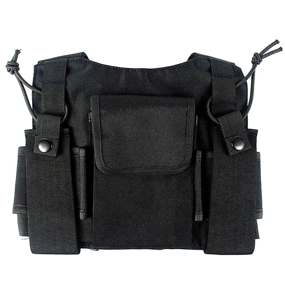 Radio Harness Chest Front Pack Pouch Holster Vest Rig Carry Bag for Baofeng UV-5R UV-82 BF-888S TYT Motorola ICOM Walkie Talkie