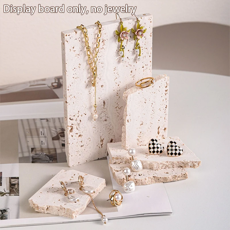 

Лоток для демонстрации ювелирных изделий из натурального пещерного камня 4/5 шт.