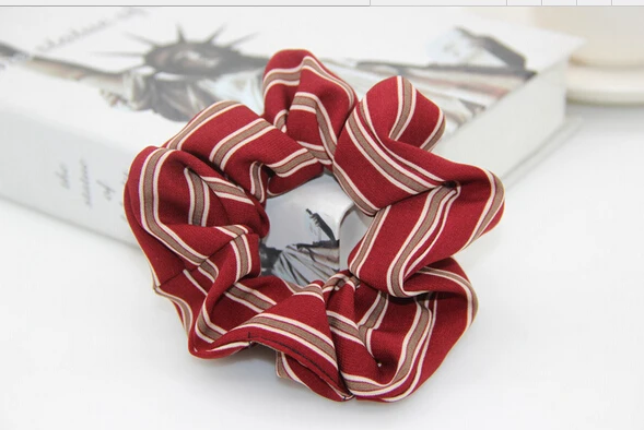 

Женская шифоновая кружевная завязка для волос с принтом в полоску