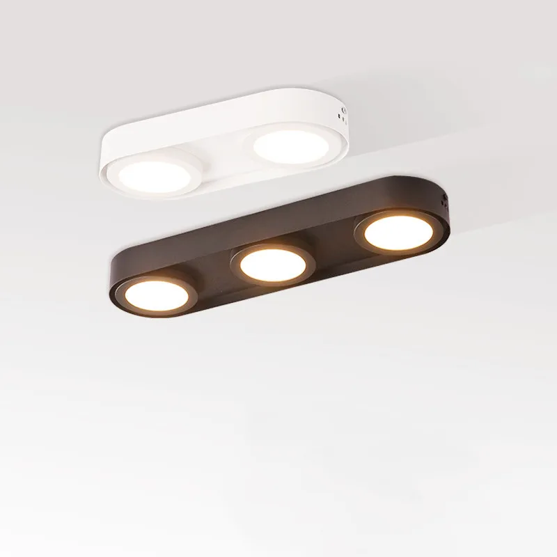 Lámpara LED de techo con diseño de superficie, foco redondo, AC220V, para fondo de TV, decoración de habitación, punto de cocina