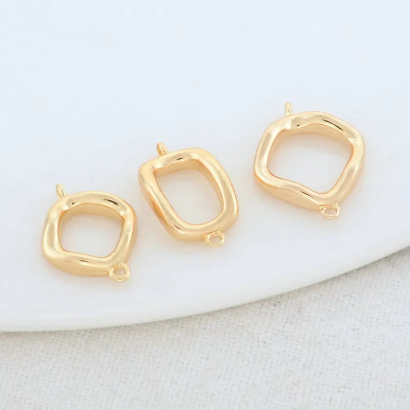 

Шармы для ожерелья, 8,5 мм, 10 мм, 12 мм, 14 к, под латунь, с 2 отверстиями, для изготовления ювелирных изделий