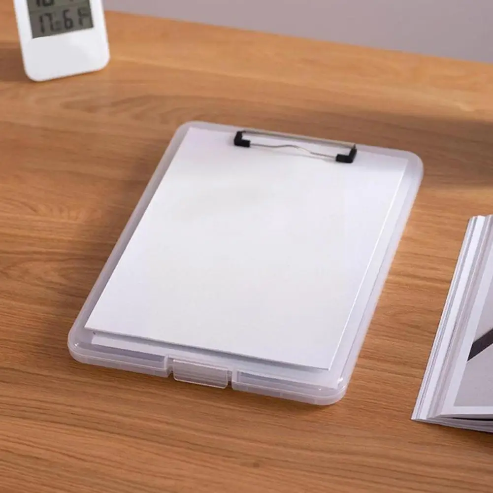 

A4 File Holder Plate Box Clamp Memo Clip Document Organizer Pen With Writing File With Board Organizer Folder Slot Sto Y8y1