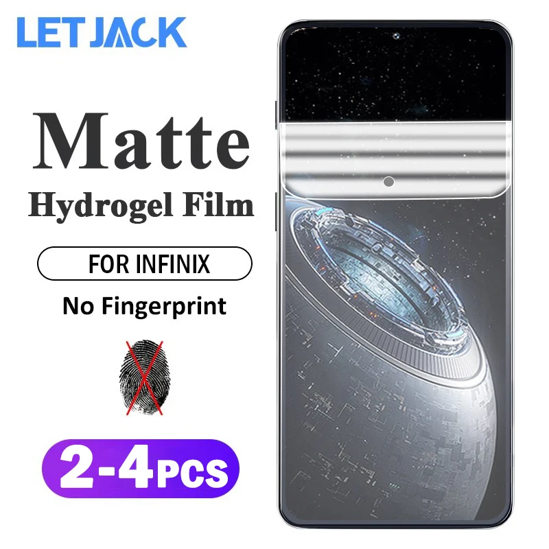 2-4 шт. матовая гидрогелевая пленка с защитой от отпечатков пальцев для Infinix GT 20 10 Pro