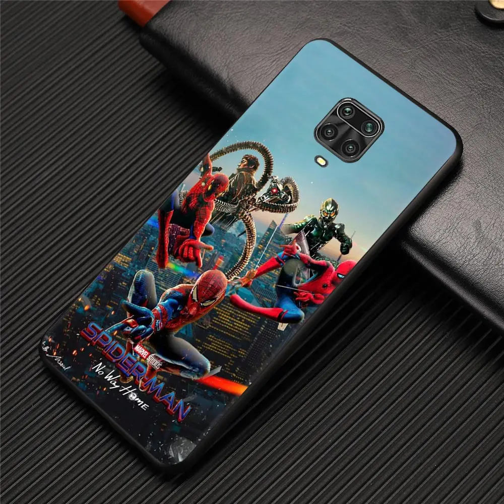 Для Xiaomi Redmi Note 11 10 9 8 7 Pro Max 9T 8T 9S чехол для 9C 9A 8A 7A Marvel Человек-паук 3 поколения No Way Home |