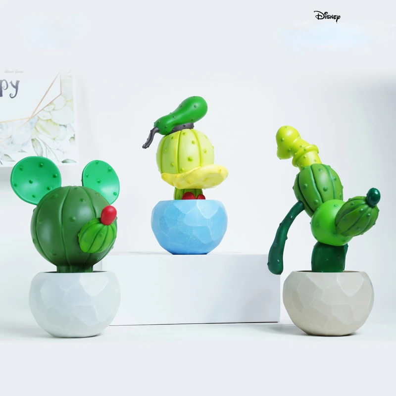 

Disney Mickey and Friends Crazy Cactus Donald Duck Goofy Action Figures Toys