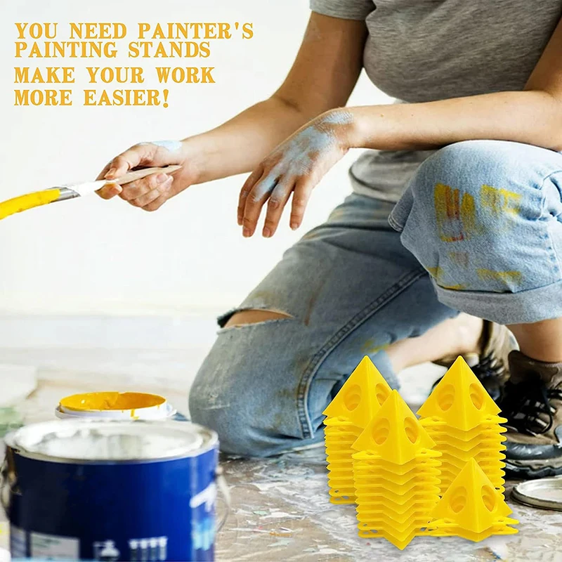 ZLinKJ пластиковые подставки в форме пирамиды набор из 10 предметов треугольные