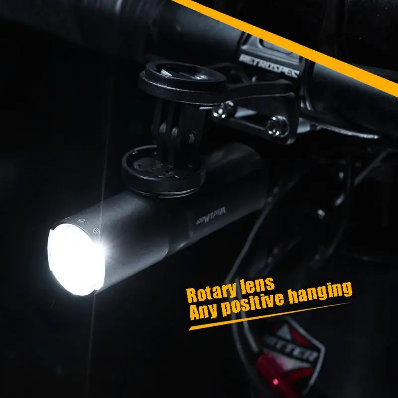 

6 Lighting Mode Mountain Bike Handlight Type-c Fast Charge Aluminum Alloy Electric Bike Lanern Rotated Safe Car Lights