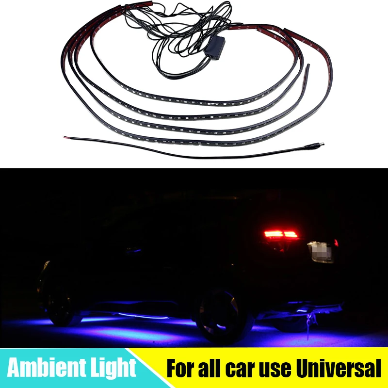 

RGB LED Atmosphere Lamp with Remote /APP Control Perfect for Car Chassis DecorationAuto 5050 Lamp Beads