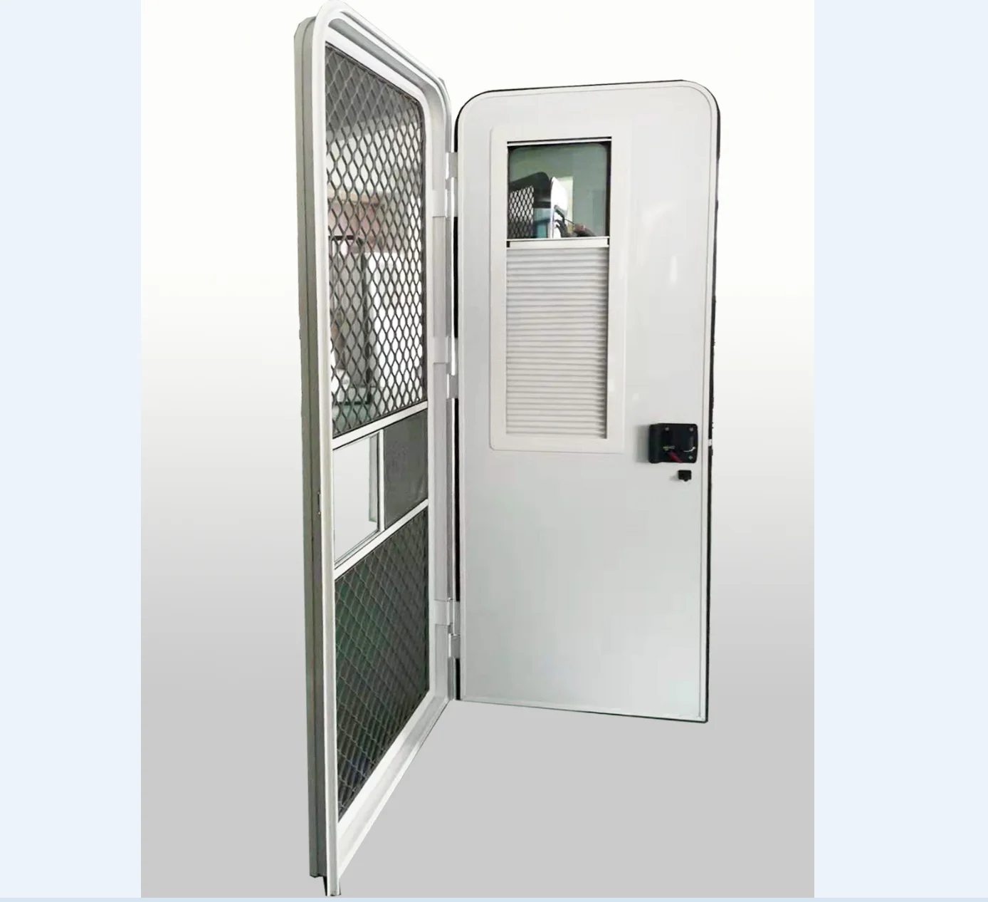 

Дверь RV 1800*620 с круглым углом дуги и механическим замком