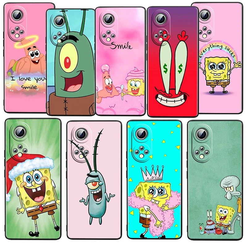 

Cartoon Friends Love For Honor 60 50 30 20 20S 10X Lite Pro Plus 5G Magic3 Play5 5 TPU Soft Silicone Black Phone Case Capa Cover