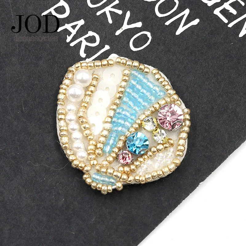 Жемчужная ракушка из бисера морская звезда пришить нашивки для одежды