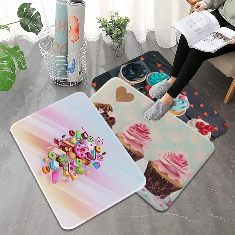 

Cake Donuts Door Mat INS Style Soft Bedroom Floor House Laundry Room Mat Anti-skid Bedside Mats
