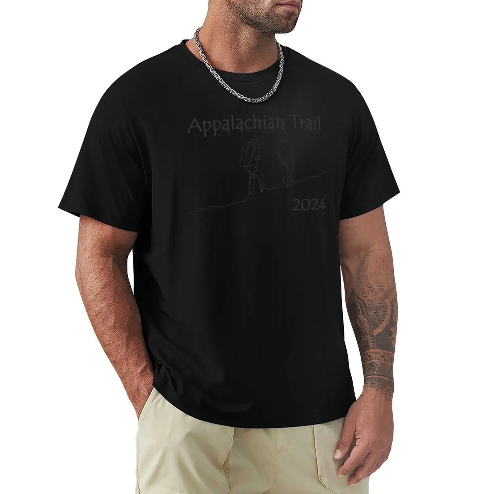 Фото Футболка 2024 Appalachian Trail Hikers Design (темный принт для светлых фонов) — функциональная повседневная футболка с коротким рукавом. №1