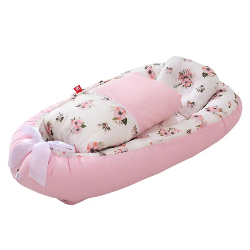 

Portable Baby Sleeping Basket Woven Basket Sleeping Bedside Sleeper Baby Bed Newborn Outdoor Sleeping Bed Cradle Infant Bassinet
