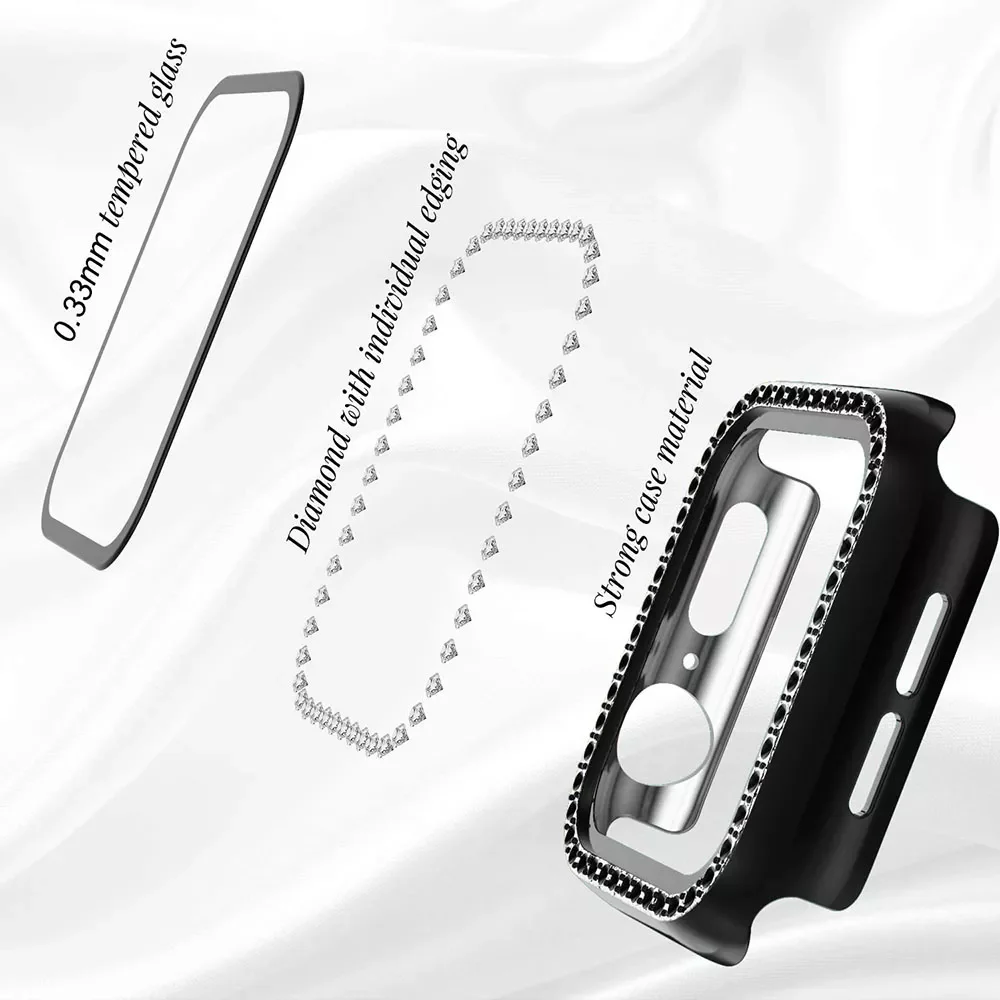 

Watch case for Samsung galaxy watch 3 active 2 40mm 44mm bumper Protector HD Full coverage Screen Protection case for samsung