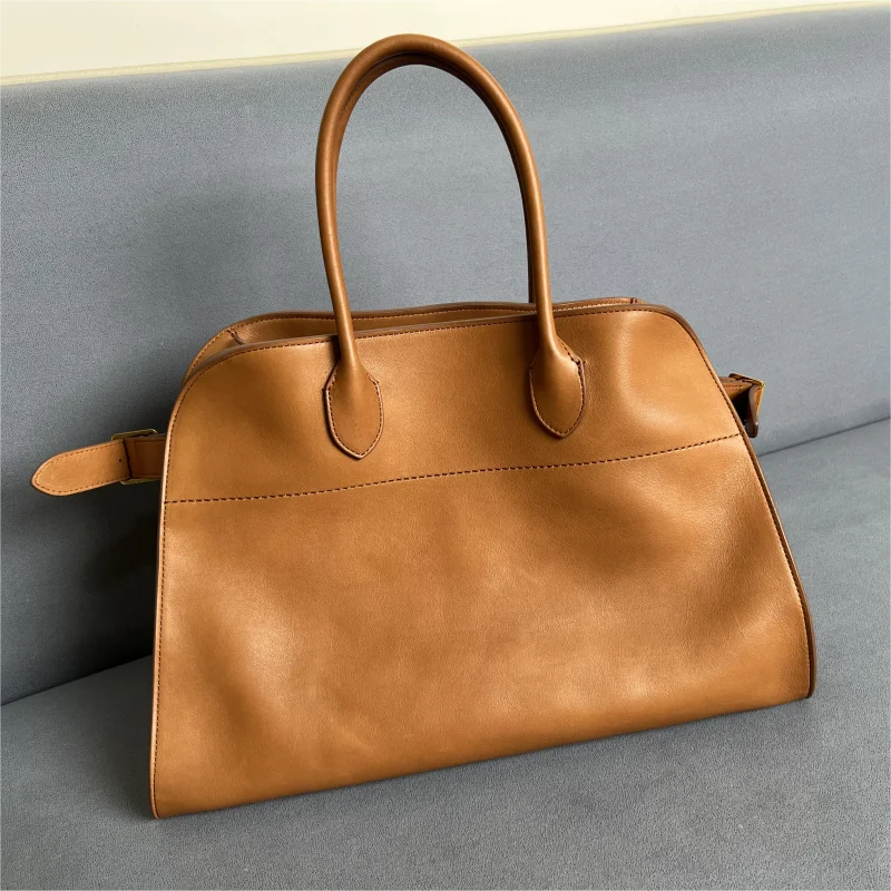 

Margaux15 Handbag Cowhide High-Capacity Commuter Bag the Suede Row Soft