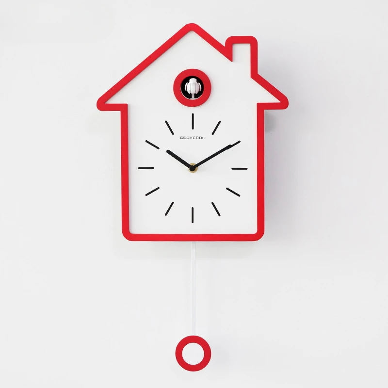 Высококачественные настенные часы с маятниковой кукушкой в скандинавском стиле