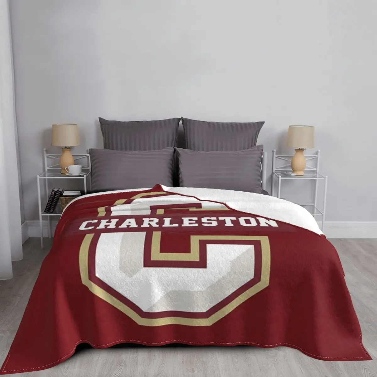 The Charleston Cougars Blanket  Covers Plaid Blankets Picnic Bedspread  blanket images - 6