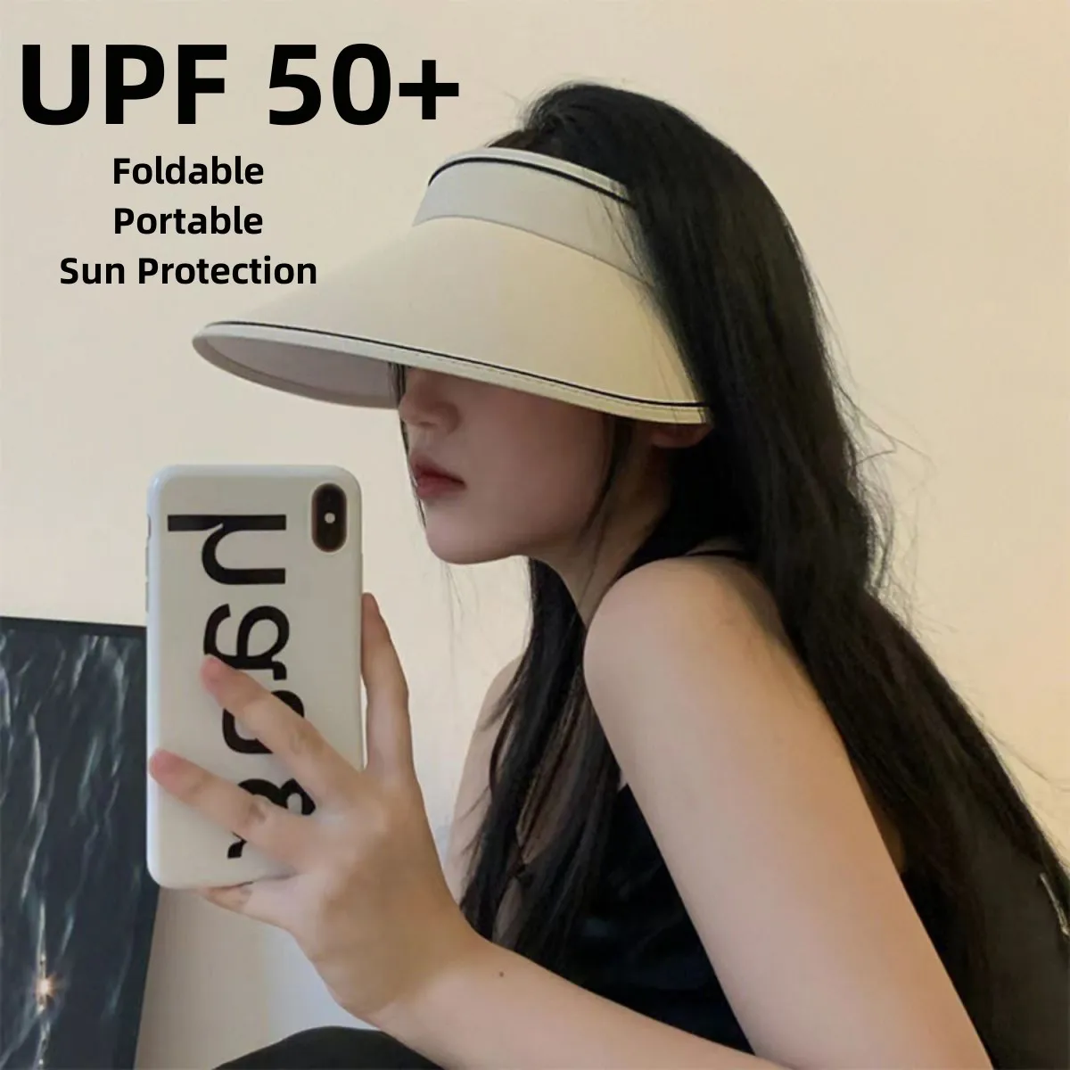 

2023 Gentle Vacation Mountaineering Hundreds Of Sun Protection Foldable Cap Female Easy To Carry UPF 50+