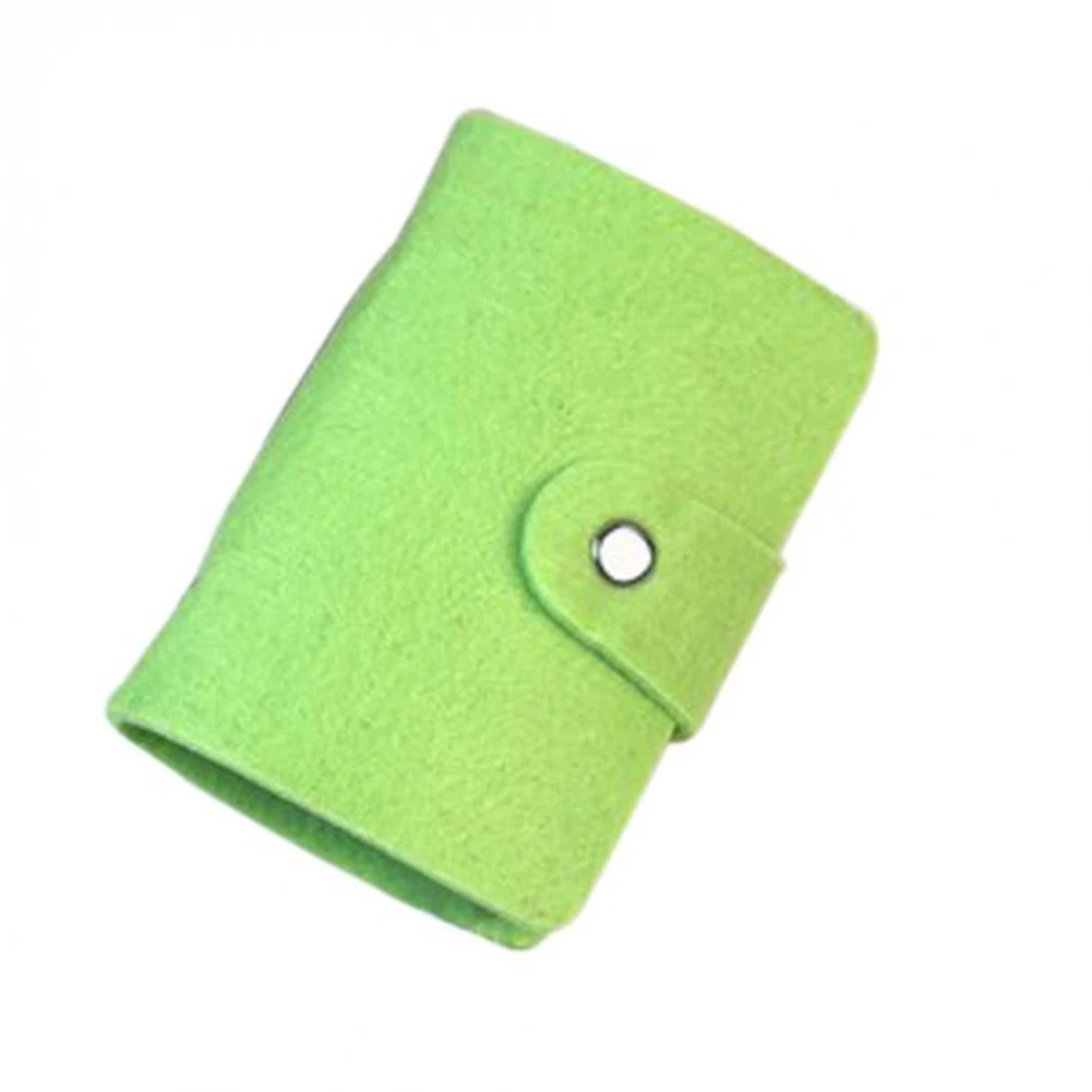 Felt ID Credit Card Wallet Creative Retro Card Holder Cash Organizer Box Card Wallet Business Credit Package For Women