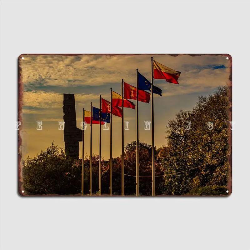 Памятник Второй мировой войны, Польша, металлический знак, паб, домашний дизайн, Настенный декор, жестяной знак, плакат