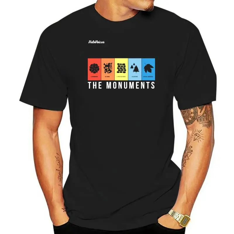 

VeloVoices Monuments T Shirt Men And Women S-5XL Cycling Paris Roubaix