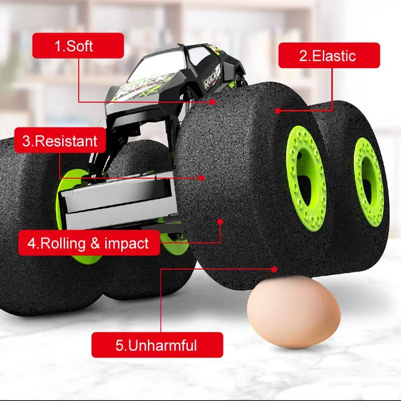 

New Sponge Tire Large Bigfoot Monster Automobile RC Car Electric Remote Control Drift Car 2.4GHz 4WD Drive Off-Road RC Car Gift