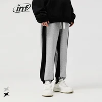 inflation classic heavyweight joggers men color block casual sweatpant male trousers