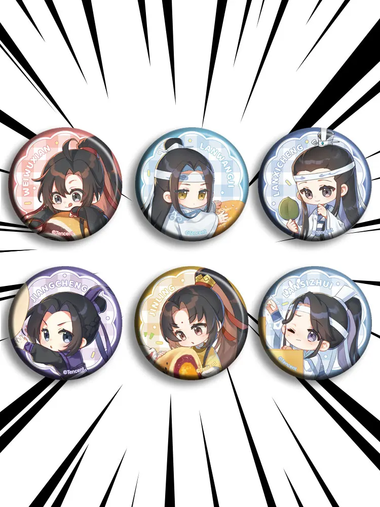 

Game Grandmaster of Demonic Cultivation MDZS Wei Wuxian Pins Badge Cosplay Cartoon Garniture Bag Bedge Button Brooch DADGE Gifts