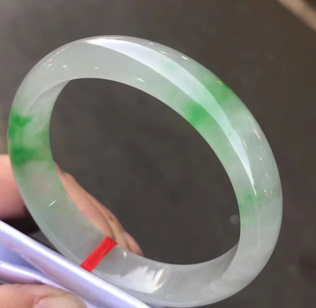 

Браслет из янтаря высшего сорта А, ледяной зеленый цветок из Мьянмы, Женский Восстанавливающий драгоценный камень, Изящные Ювелирные изделия, браслет из Бирмы и нефрита