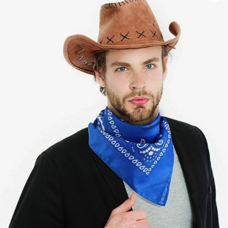 Винтажный рыцарь в ковбойской шляпе бандана костюм комплект для женщин и мужчин