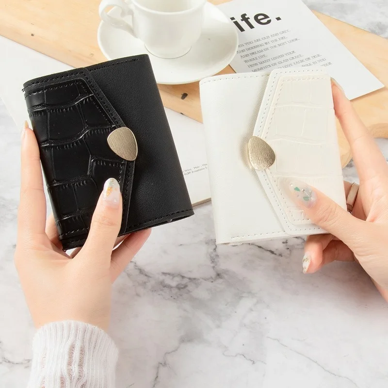

Women's Multi-card Bit Cute Real Leather Card Bag Ladies Simple Mini Cards Clip Small Organ Cards Bag Brand Card Holder Wall