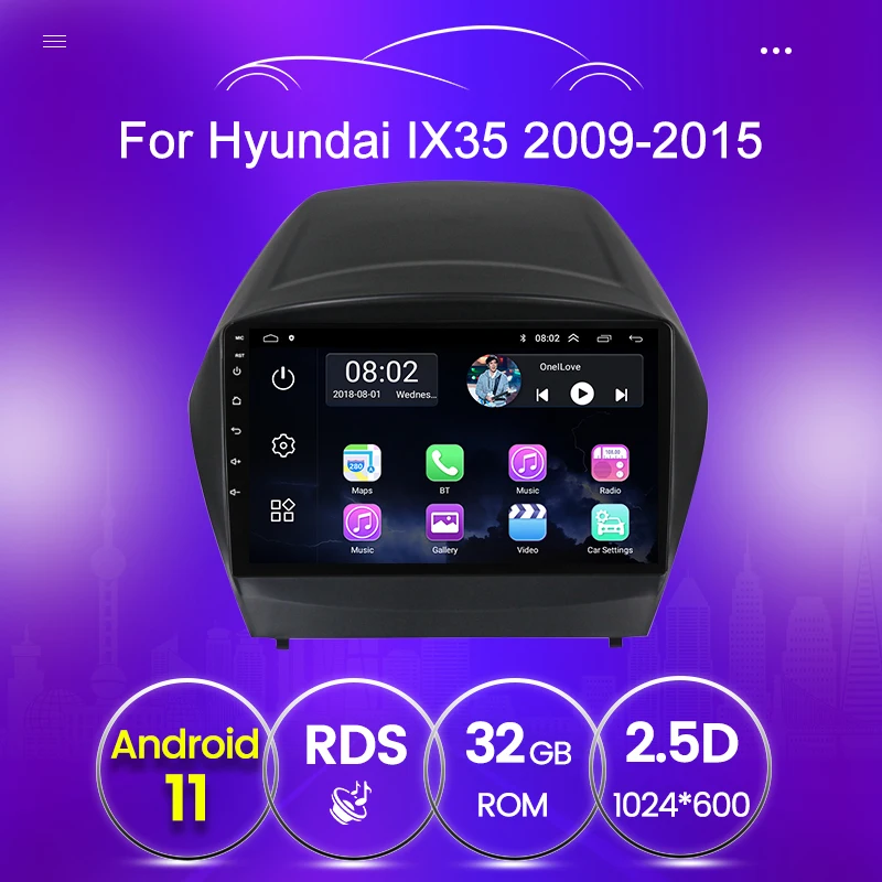 Головное устройство Android для Hyundai IX35 Tucson 2 LM 2009-2015 мультимедийный видеоплеер