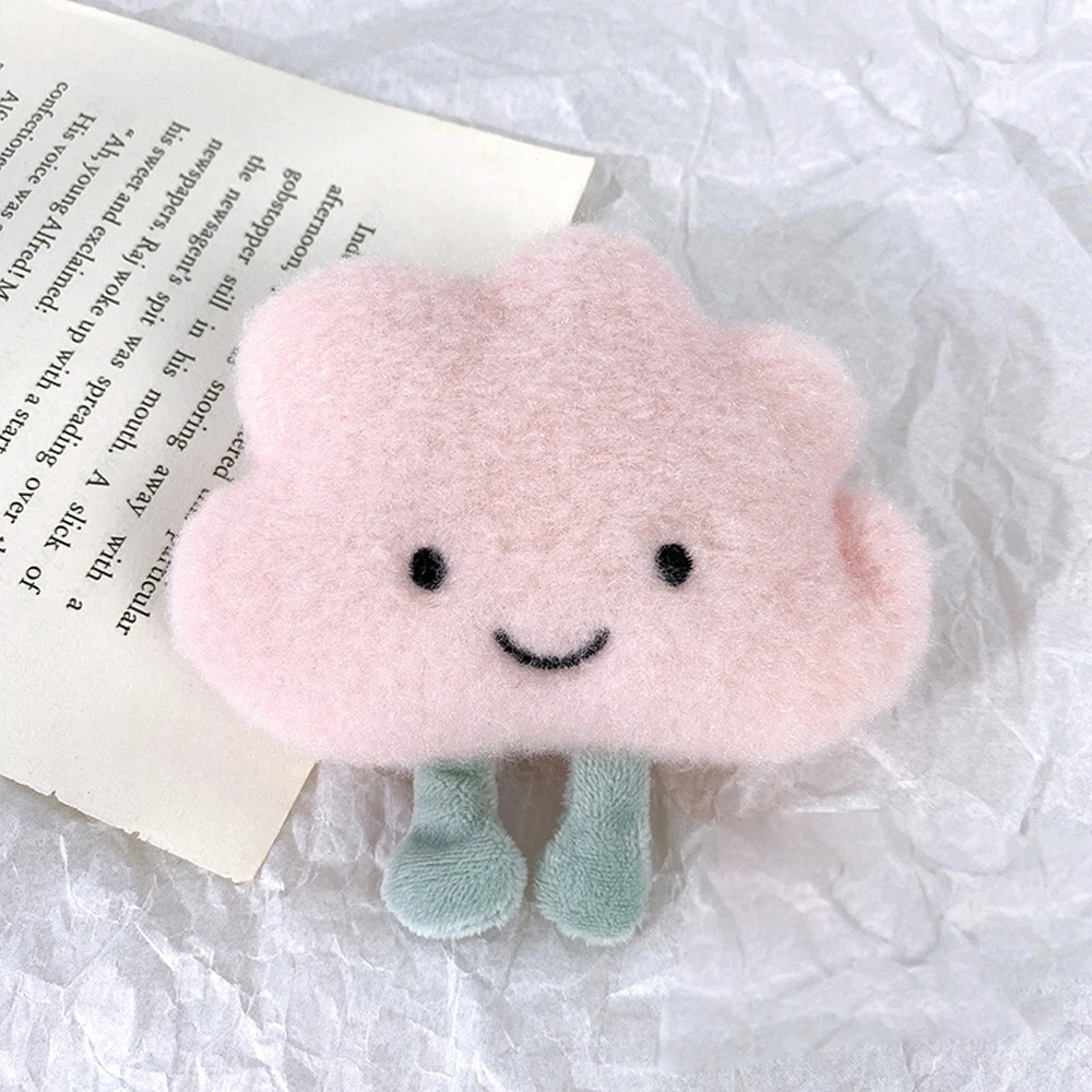 Новая креативная простая милая плюшевая брошь в форме облака булавка модные