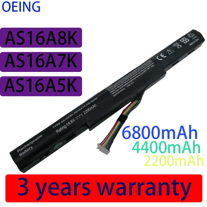 

4 ячейки AS16A5K AS16A8K Аккумулятор для ноутбука ACER для Aspire E5-575 E5-553 E5-575T E5-576G
