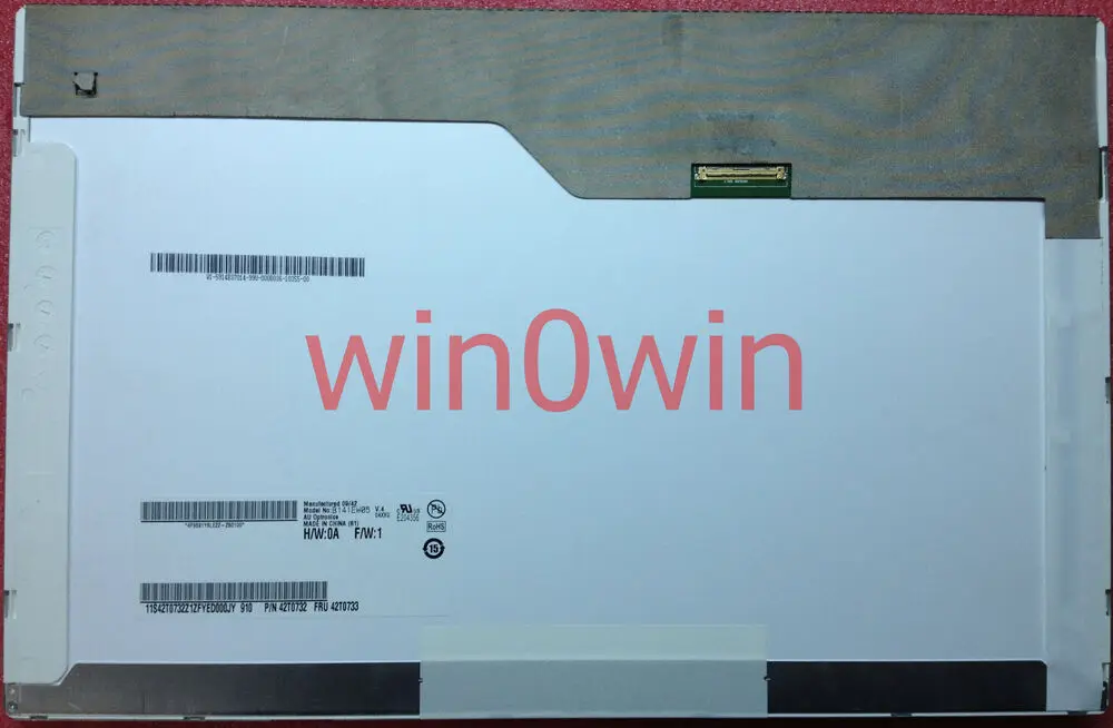 

B141EW05 V.4 14.1" LED LCD Screen fit LTN141AT15 LP141WX5 TLP3 For Lenovo T410