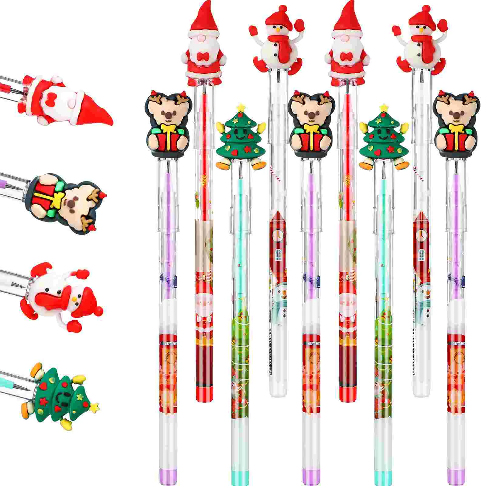 

Kid Pencils Stacking for Party Bags Point Tip with Eraser Kids Stackable Multi Push Child