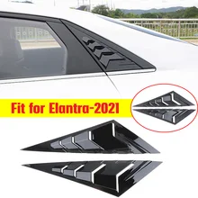 Rear Side Window Louver 1/4 Quarter Window Spoiler Panel Fit For Hyundai Elantra 2021 Modification Car Accessories Replacement