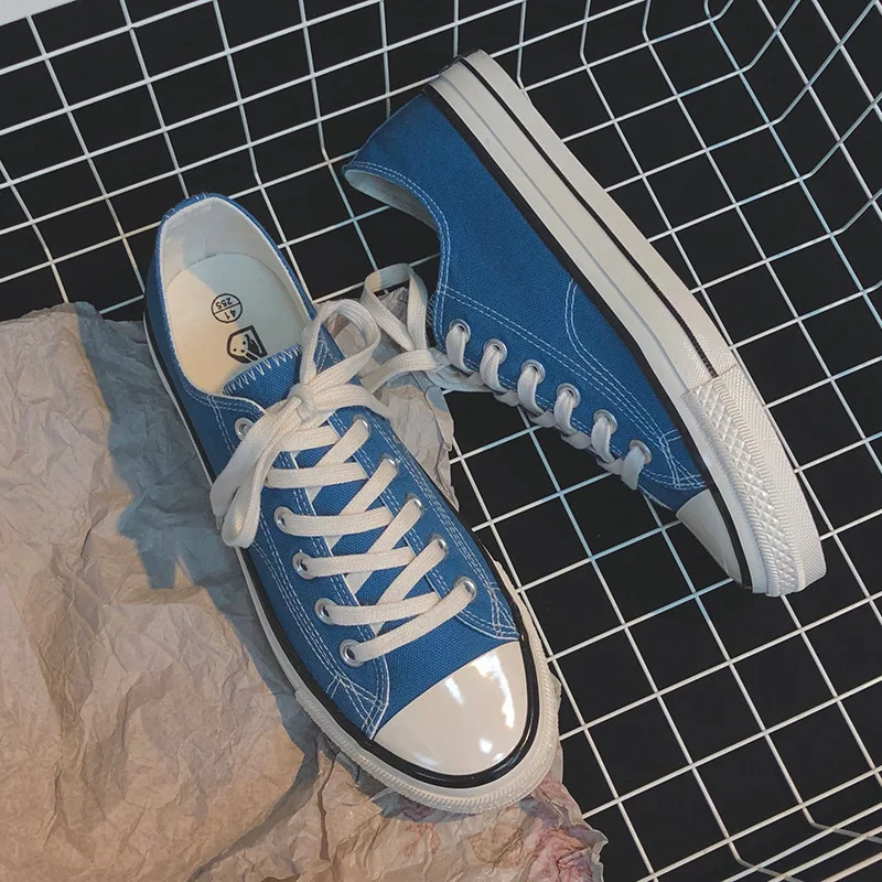 Vulcanized Shoes Women Summer Canvas Shoes Classic Retro 1970s Replica Canvas Shoes Female Low Help Breathable Sneakers Women