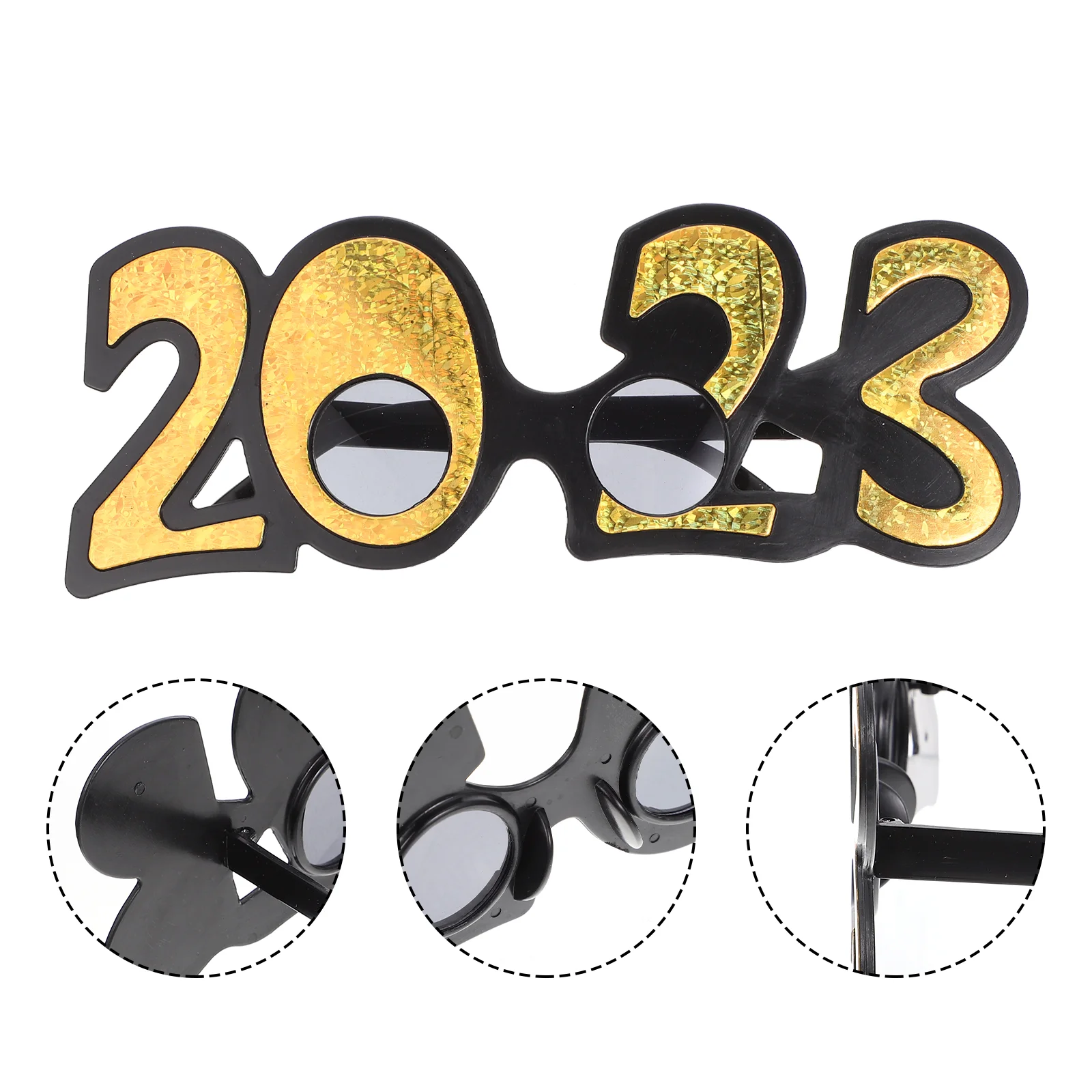 

Glasses New Year Party Eyeglasses Sunglasses Eve Happy Years Graduation Eyewear Photo Frame Number Props Fun Eyeglass Novelty