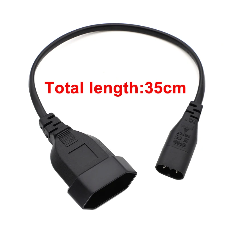 

Удлинительный кабель питания JCD IEC320 C8 черный 35 см