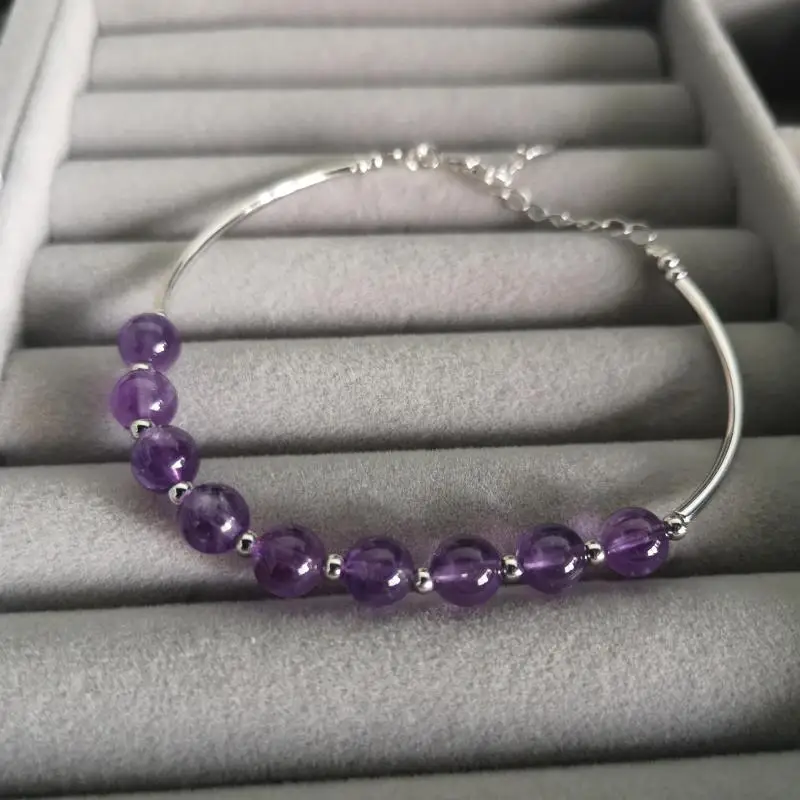 Женский браслет из серебра 100% пробы с фианитами |