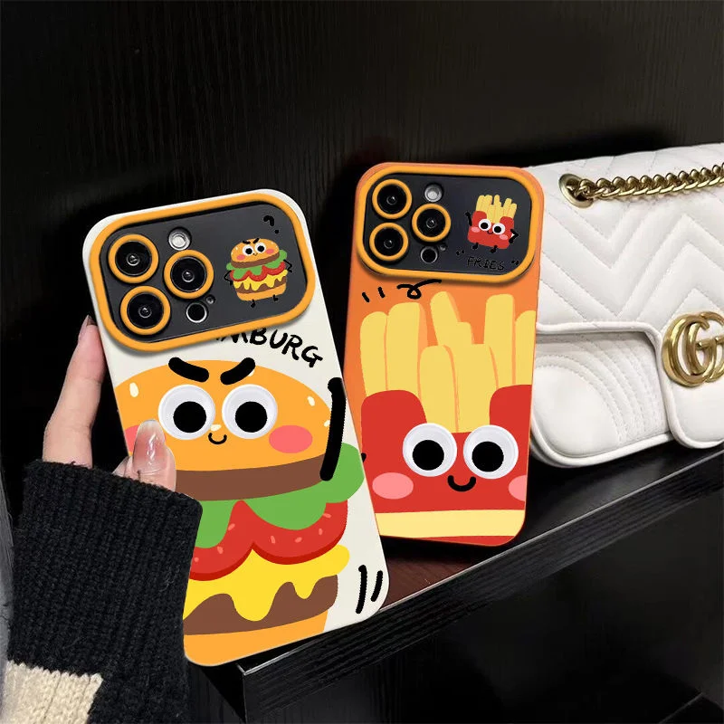 Для iphone14 promax Phone case13/Pro большое окно полное покрытие Xsmax противоскользящее милое мультяшное XR для мужчин женщин