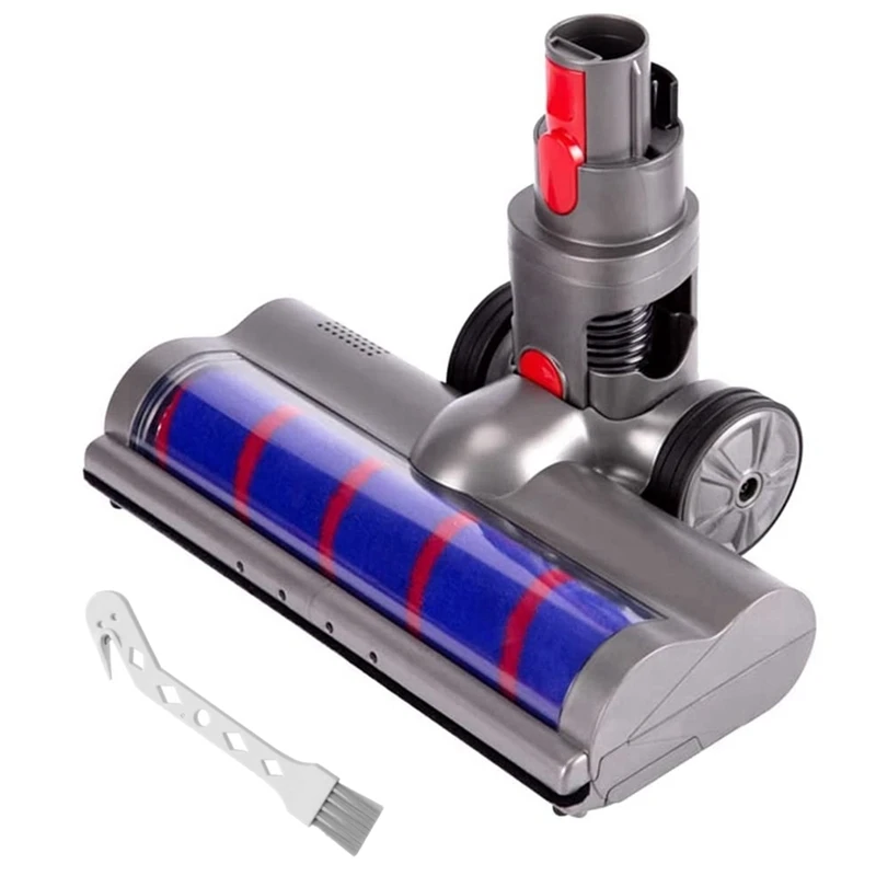 

Soft Roller Brush Fluffy Floor Head with LED Headlights for Dyson V7 V8 V10 V11 Vacuum Cleaners Parts Rotatable
